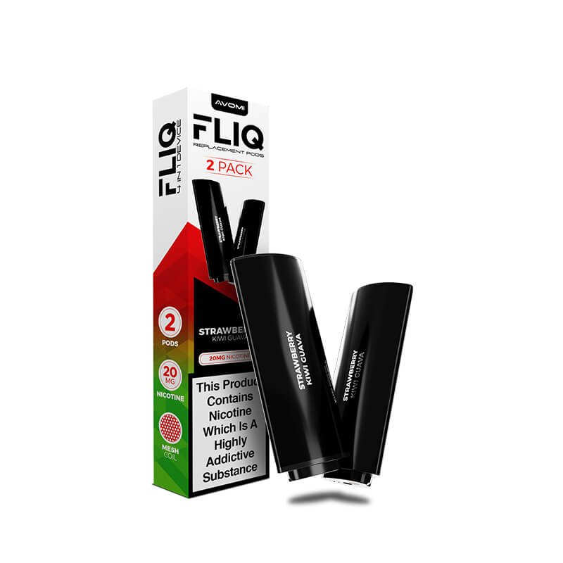 Avomi-FLIQ-Prefilled-Pods-Strawberry-Kiwi-Guavajpg - Element Vapor Australia