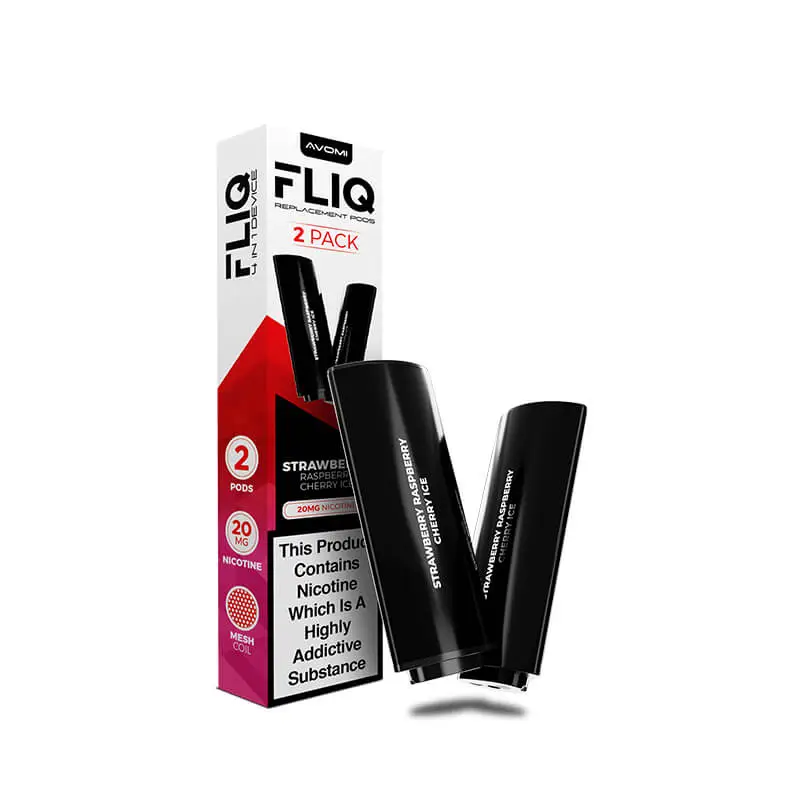 Avomi-FLIQ-Prefilled-Pods-Strawberry-Raspberry-Cherry-Icewebp - Element Vapor Australia