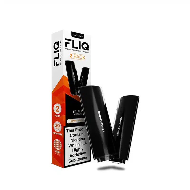 Avomi-FLIQ-Prefilled-Pods-Triple-Mangowebp - Element Vapor Australia