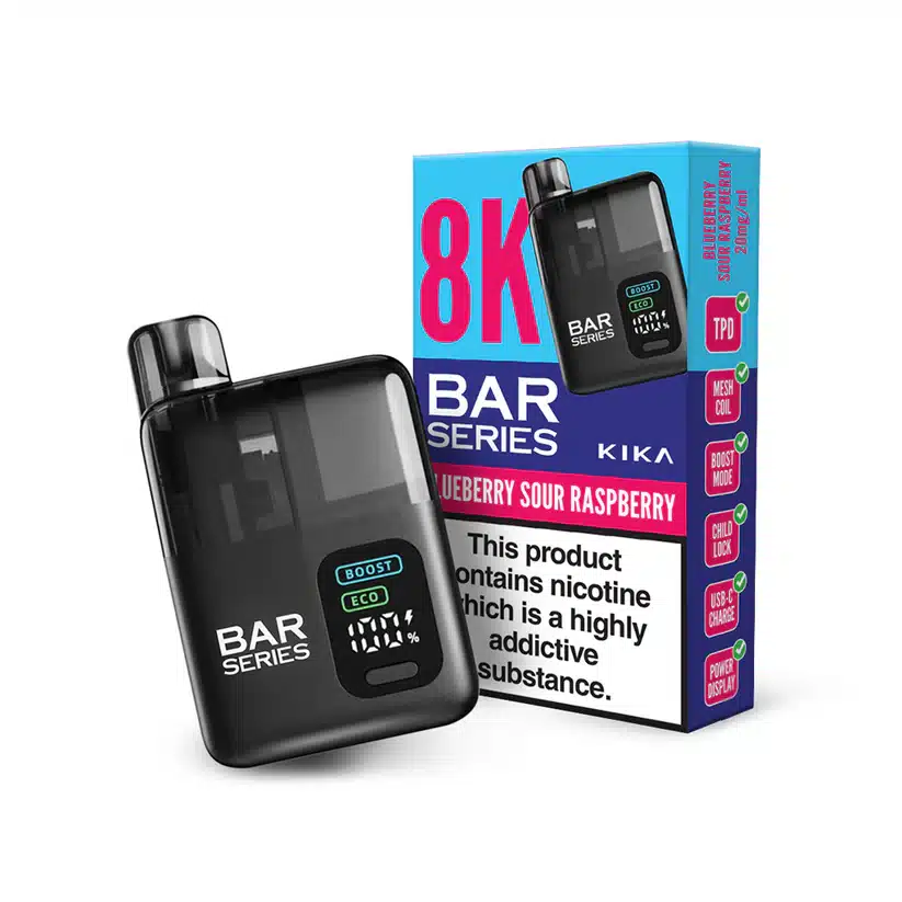 Bar-Series-Kika-8K-Vape-Kit-Blueberry-Sour-Raspberrywebp - Element Vapor Australia