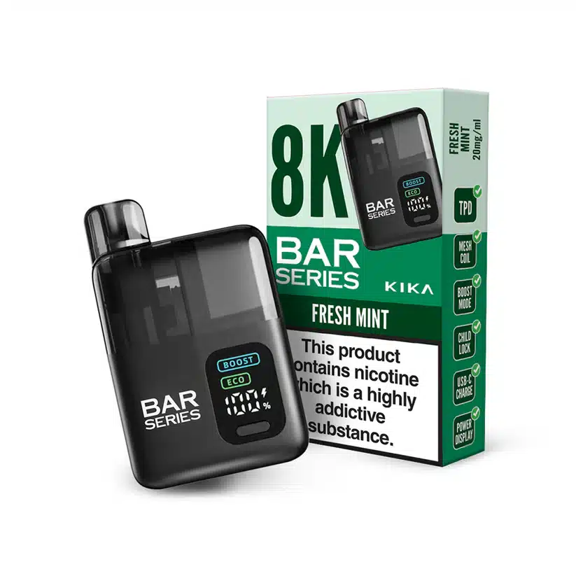 Bar-Series-Kika-8K-Vape-Kit-Fresh-Mintwebp - Element Vapor Australia