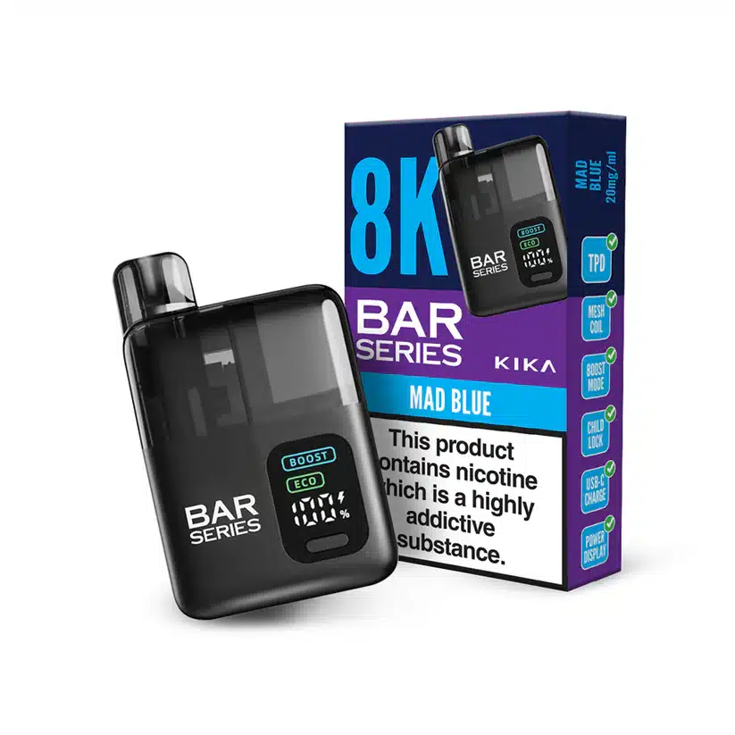 Bar-Series-Kika-8K-Vape-Kit-Mad-Bluewebp - Element Vapor Australia