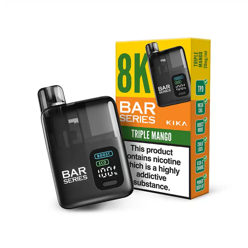 Bar-Series-Kika-8K-Vape-Kit-Triple-Mangowebp - Element Vapor Australia