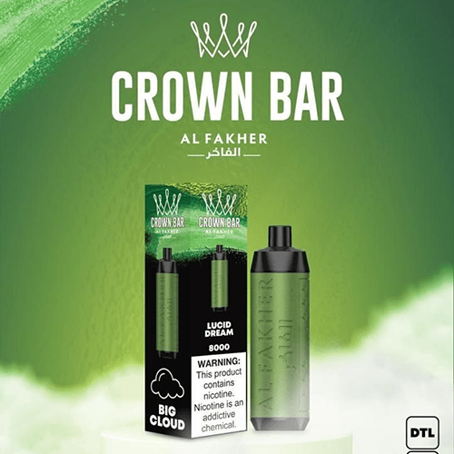 CROWN-BAR-ALFAKHER-LUCID-DREAM-8000-PUFFSpng - Element Vapor Australia