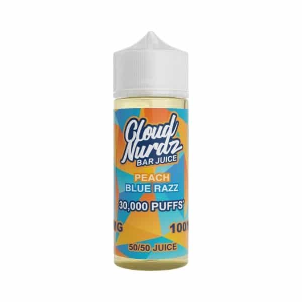 Cloud-Nurdz-Bar-Juice-E-liquid-100ml-Peach-Blue-Razzjpeg - Element Vapor Australia