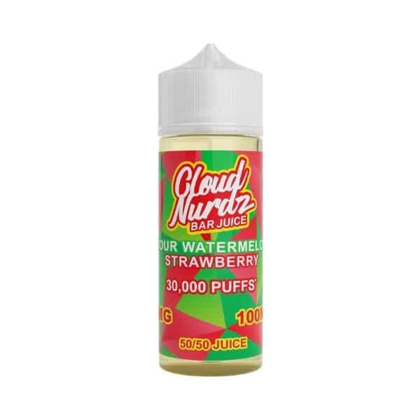 Cloud-Nurdz-Bar-Juice-E-liquid-100ml-Sour-Watermelon-Strawberryjpeg - Element Vapor Australia