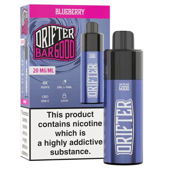 Drifter-Bar-6000-Disposable-Vape-Kit-Blueberrywebp - Element Vapor Australia