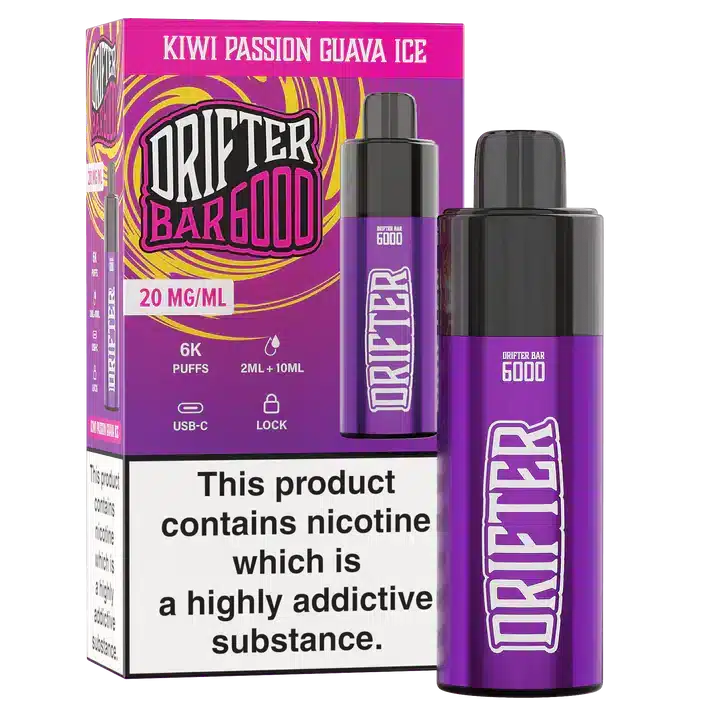 Drifter-Bar-6000-Disposable-Vape-Kit-Kiwi-Passion-Guava-Icewebp - Element Vapor Australia