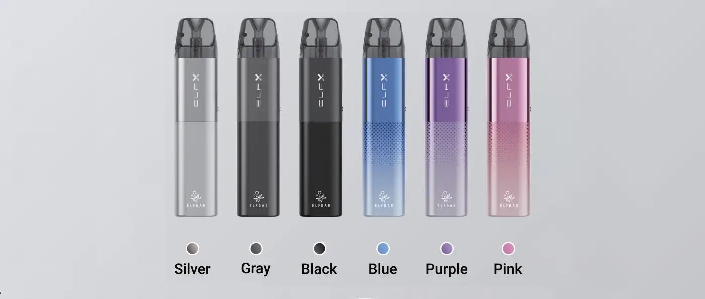 Elf-Bar-ELFX-Pod-Vape-Kit-Colourswebp - Element Vapor Australia