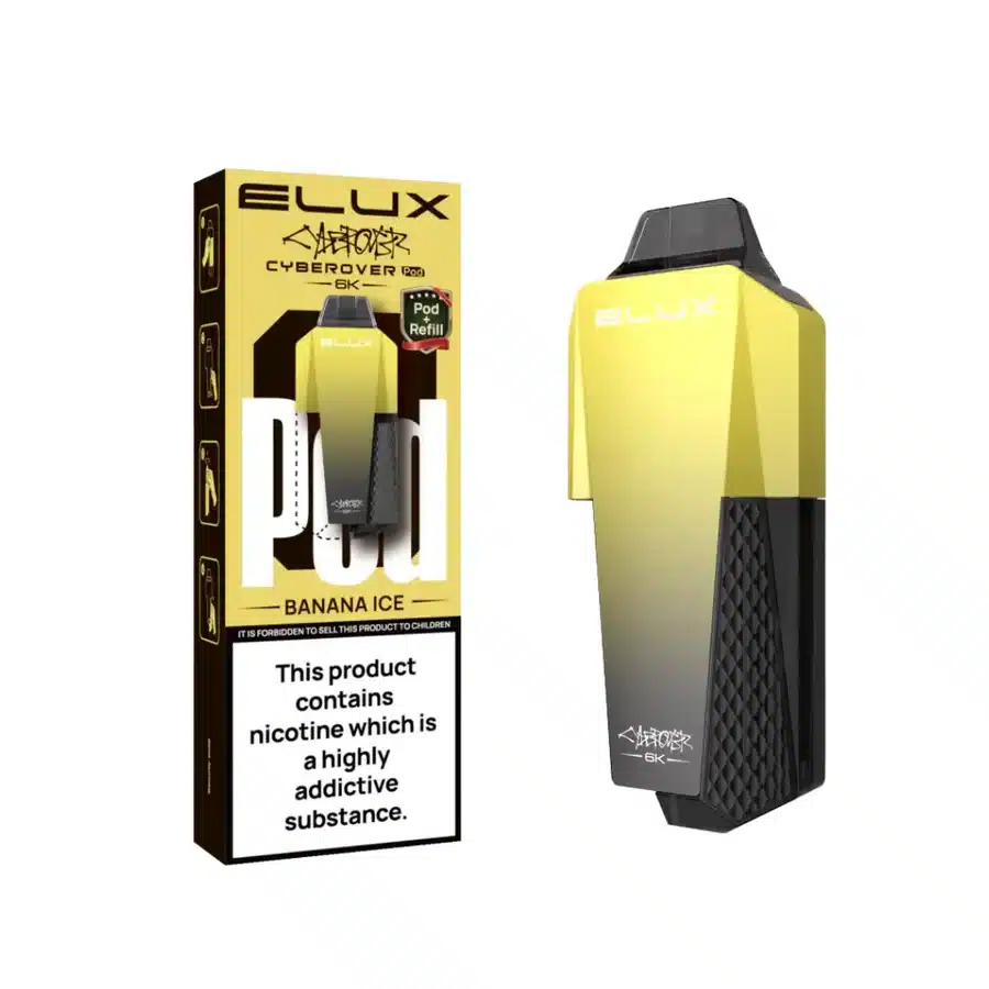 Elux-Cyberover-6K-Refill-Pods-Banana-Icewebp - Element Vapor Australia