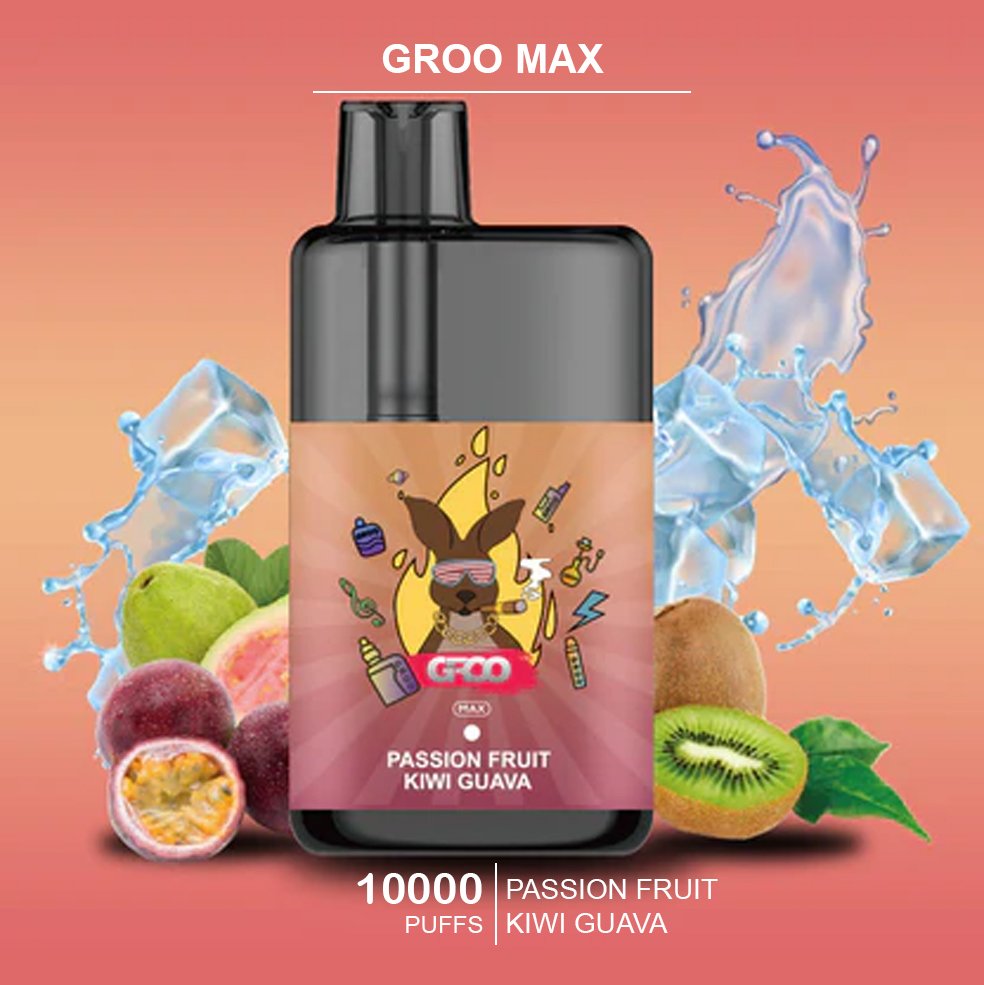 GROO-MAX-PASSION-FRUIT-KIWI-GUAVAjpg - Element Vapor Australia