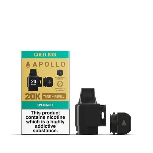 Gold-Bar-Apollo-20K-Replacement-Tank-Refill-Spearmintwebp - Element Vapor Australia