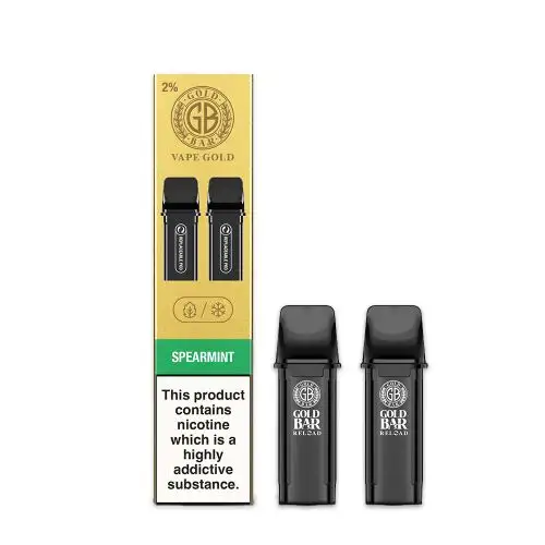 Gold-Bar-Reload-Prefilled-Pods-2PK-Spearmintwebp - Element Vapor Australia