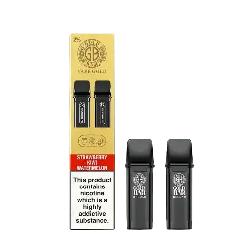 Gold-Bar-Reload-Prefilled-Pods-2PK-Strawberry-Kiwi-Watermelonwebp - Element Vapor Australia