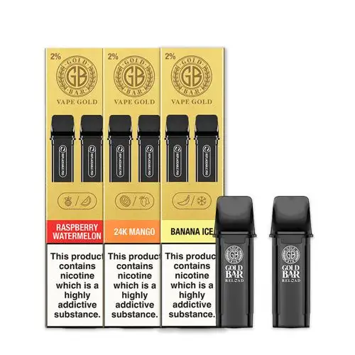 Gold-Bar-Reload-Prefilled-Pods-2PKwebp - Element Vapor Australia