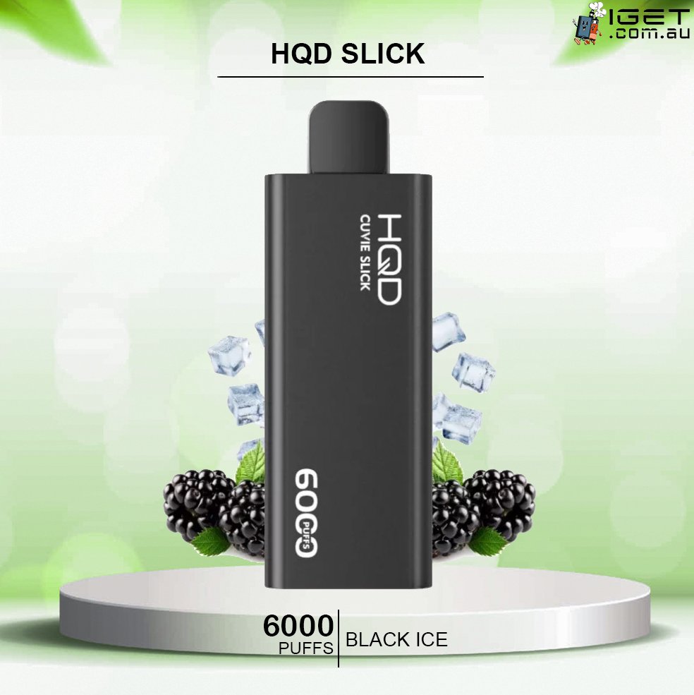 HQD-SLICK-BLACK-ICE-6000-PUFFSjpg - Element Vapor Australia