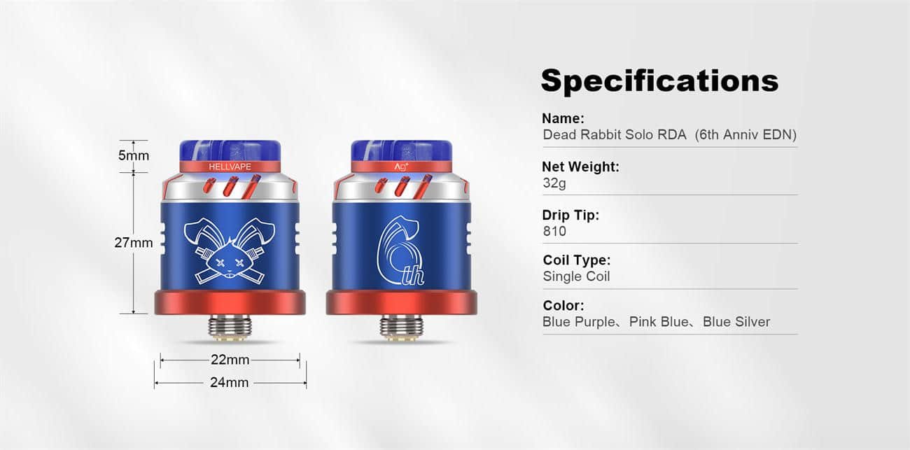 Hellvape-Dead-Rabbit-Solo-RDA-6th-Anniversary-Edition-Specificationsjpg - Element Vapor Australia