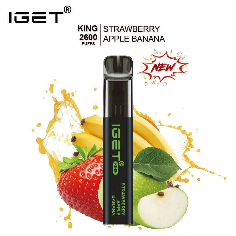 IGET-KING-STRAWBERRY-APPLE-BANANA-2600-PUFFSjpeg - Element Vapor Australia