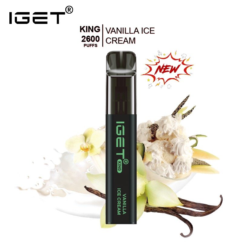 IGET-KING-VALILLA-ICE-CREAM-2600-PUFFSjpeg - Element Vapor Australia