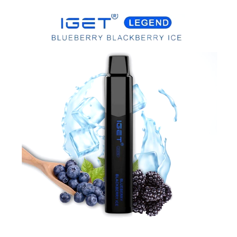 IGET-LEGEND-4000--BLUEBERY-BLACKBERRY-ICEpng - Element Vapor Australia
