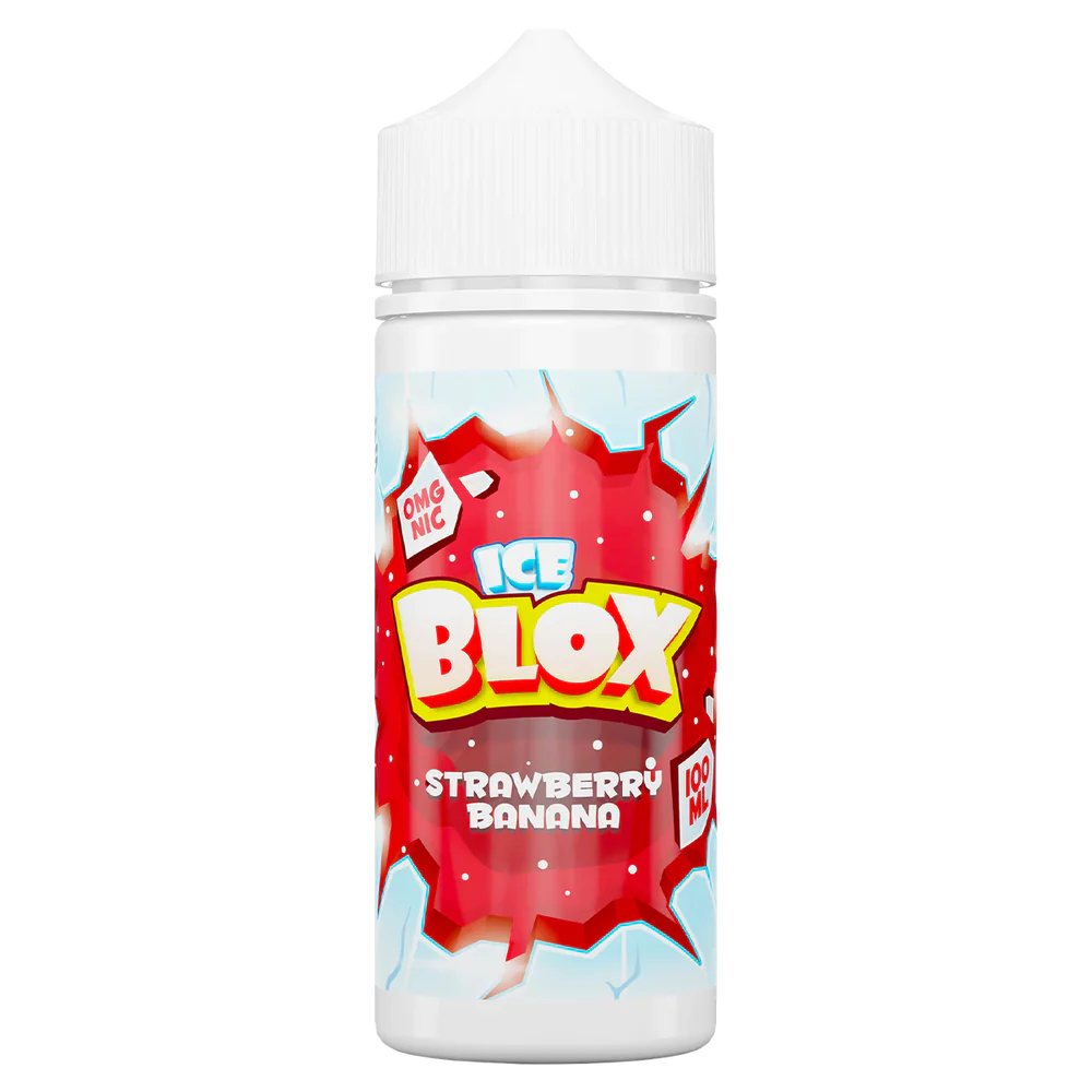 Ice-Blox-E-liquid-100ml-Shortfill-Strawberry-Bananawebp - Element Vapor Australia