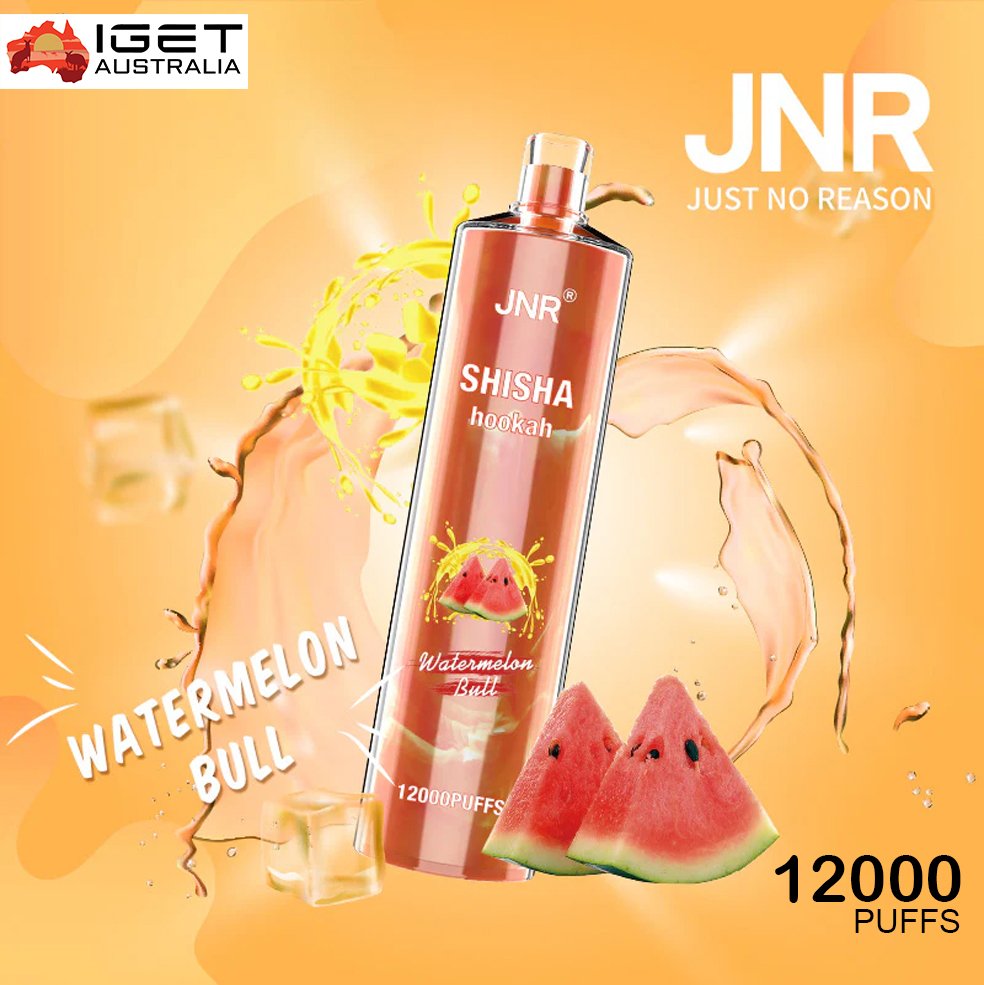 JNR-SHISHA-HOOKAH-WATERMELON-BULL-12000-PUFFS-1jpg - Element Vapor Australia