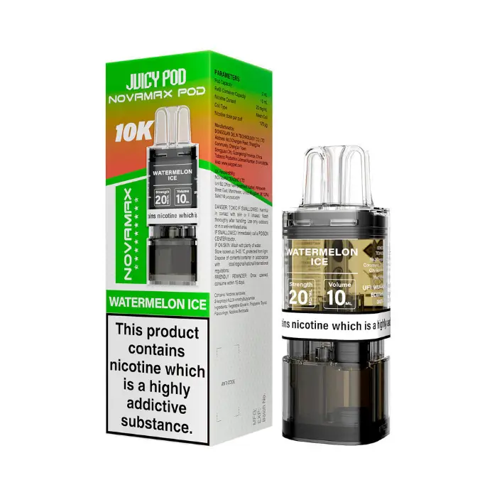 Juicy-Pod-NovaMax-10K-Prefilled-Pods-Watermelon-Icewebp - Element Vapor Australia