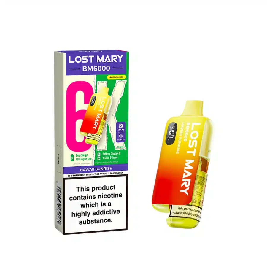 Lost-Mary-BM6000-Refillable-Prefilled-Vape-Kit-Hawaii-Sunrisewebp - Element Vapor Australia