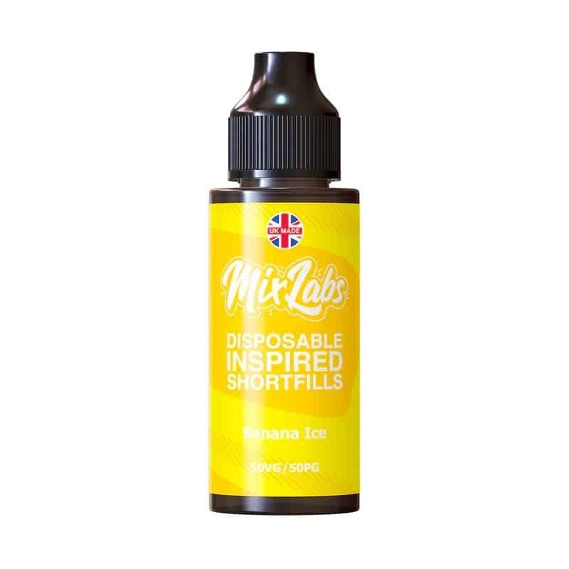 Mix-Labs-Disposable-Inspired-Shortfills-100ml-E-liquid-Banana-Icejpg - Element Vapor Australia