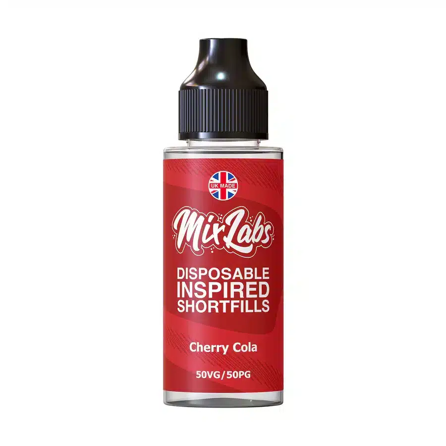Mix-Labs-Disposable-Inspired-Shortfills-100ml-E-liquid-Cherry-Colawebp - Element Vapor Australia