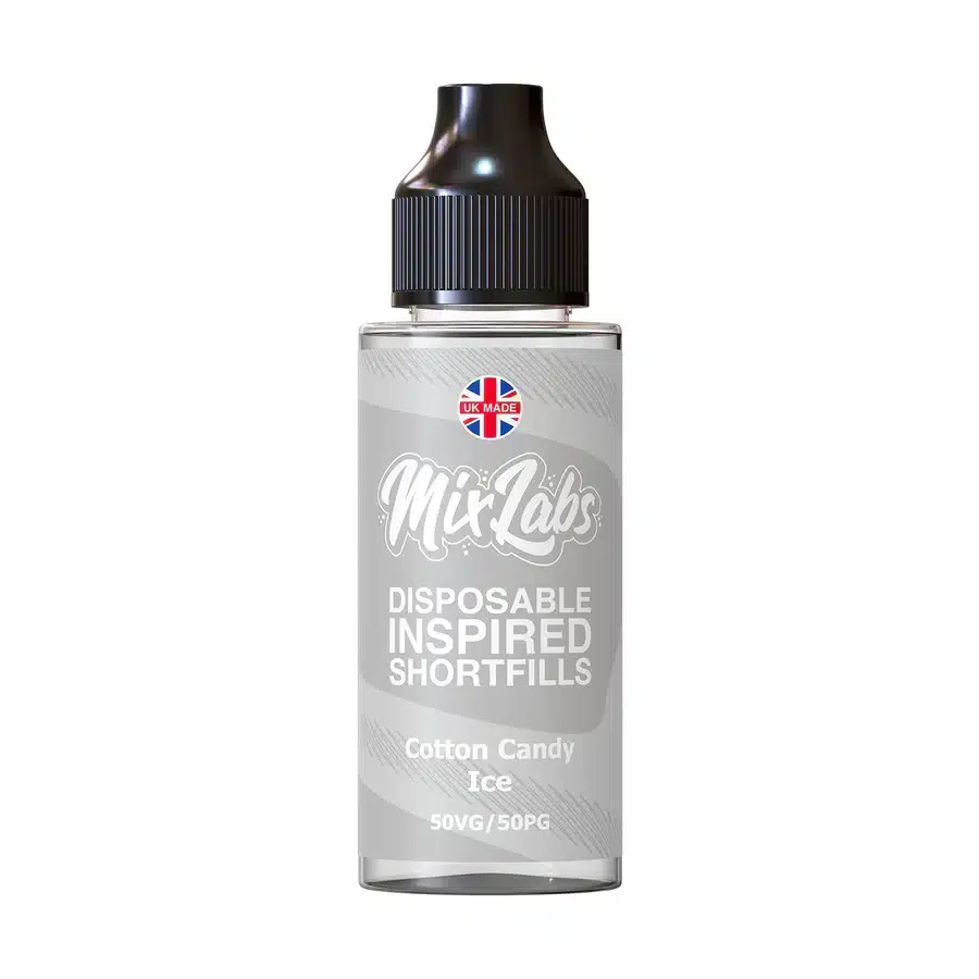 Mix-Labs-Disposable-Inspired-Shortfills-100ml-E-liquid-Cotton-Candy-Icewebp - Element Vapor Australia
