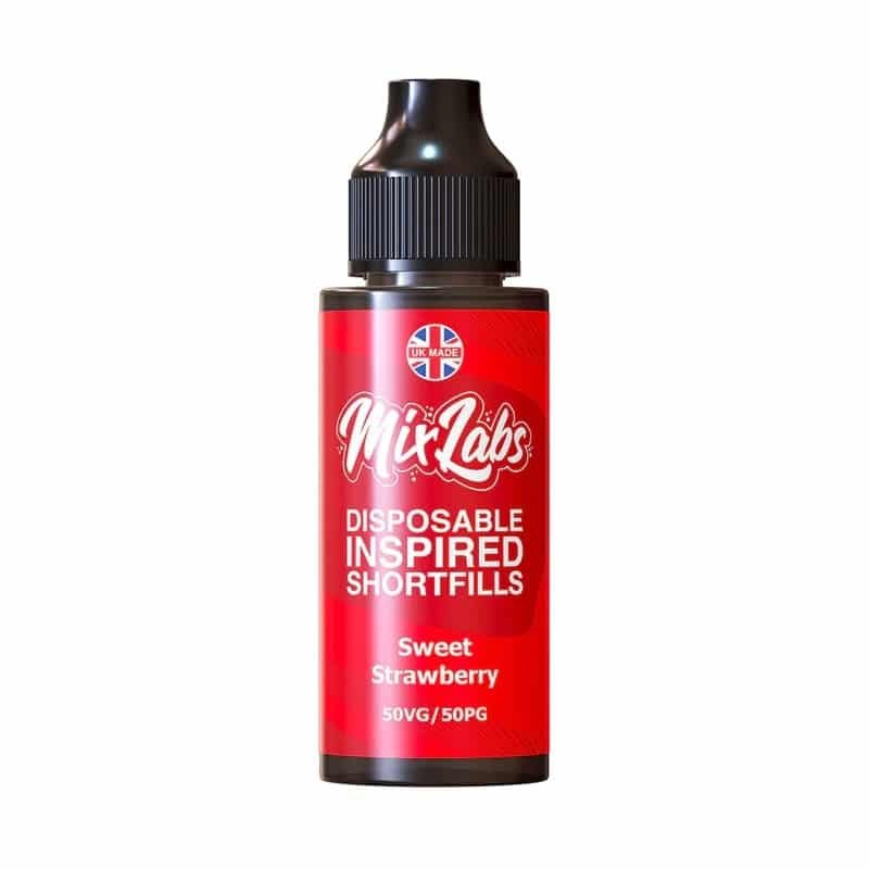 Mix-Labs-Disposable-Inspired-Shortfills-100ml-E-liquid-Sweet-Strawberryjpg - Element Vapor Australia