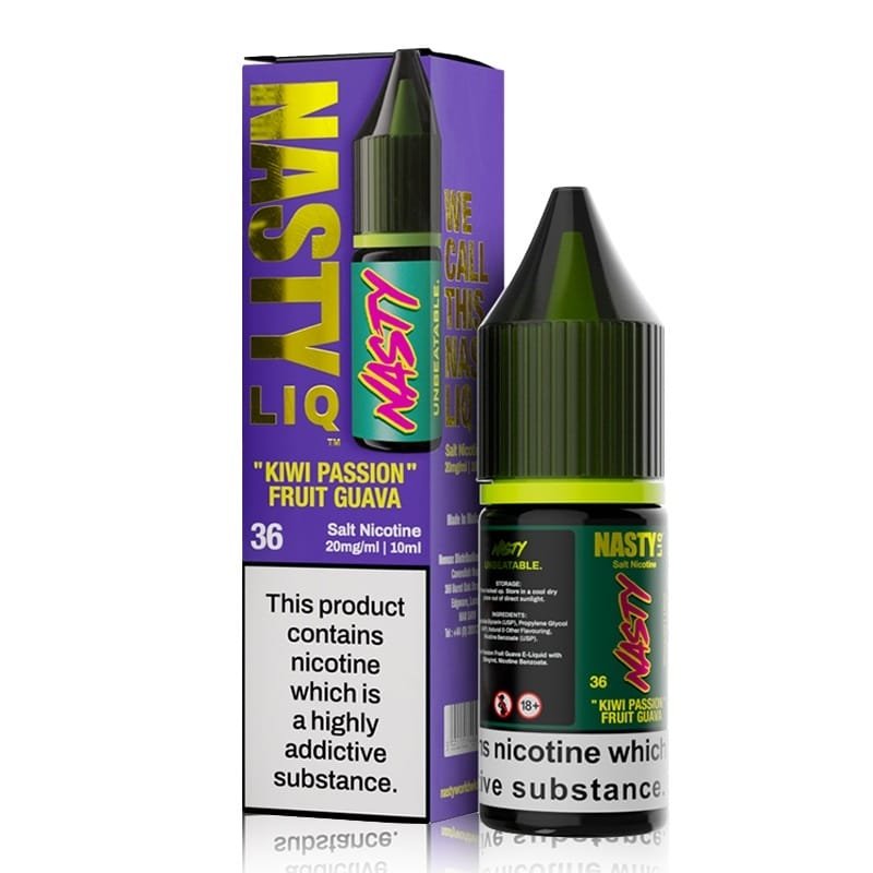 Nasty-Liq-Nic-Salts-10ml-Kiwi-Passionfruit-Guavajpg - Element Vapor Australia