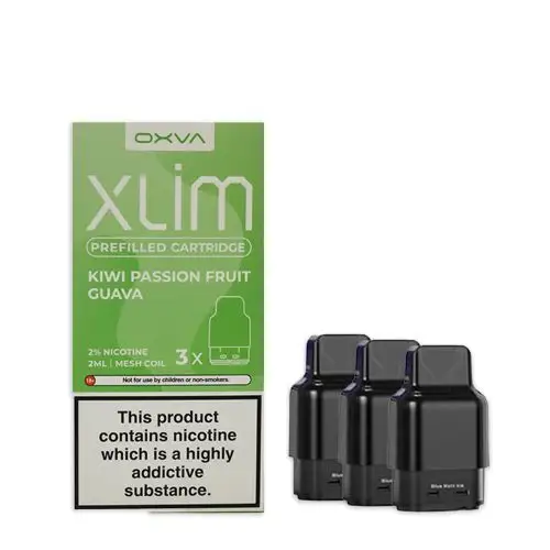 OXVA-Xlim-Prefilled-Cartridges-3-Pack-Kiwi-Passionfruit-Guavawebp - Element Vapor Australia