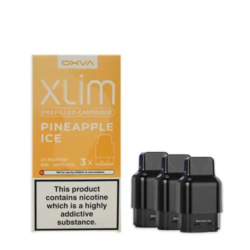OXVA-Xlim-Prefilled-Cartridges-3-Pack-Pineapple-Icewebp - Element Vapor Australia