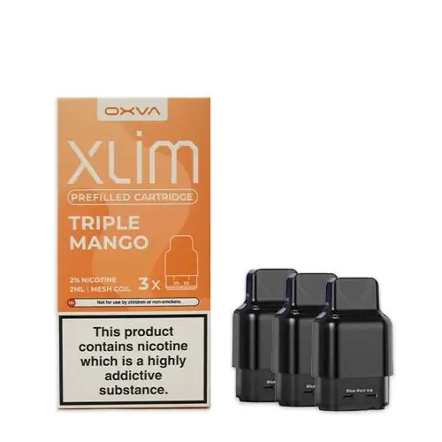 OXVA-Xlim-Prefilled-Cartridges-3-Pack-Triple-Mangowebp - Element Vapor Australia