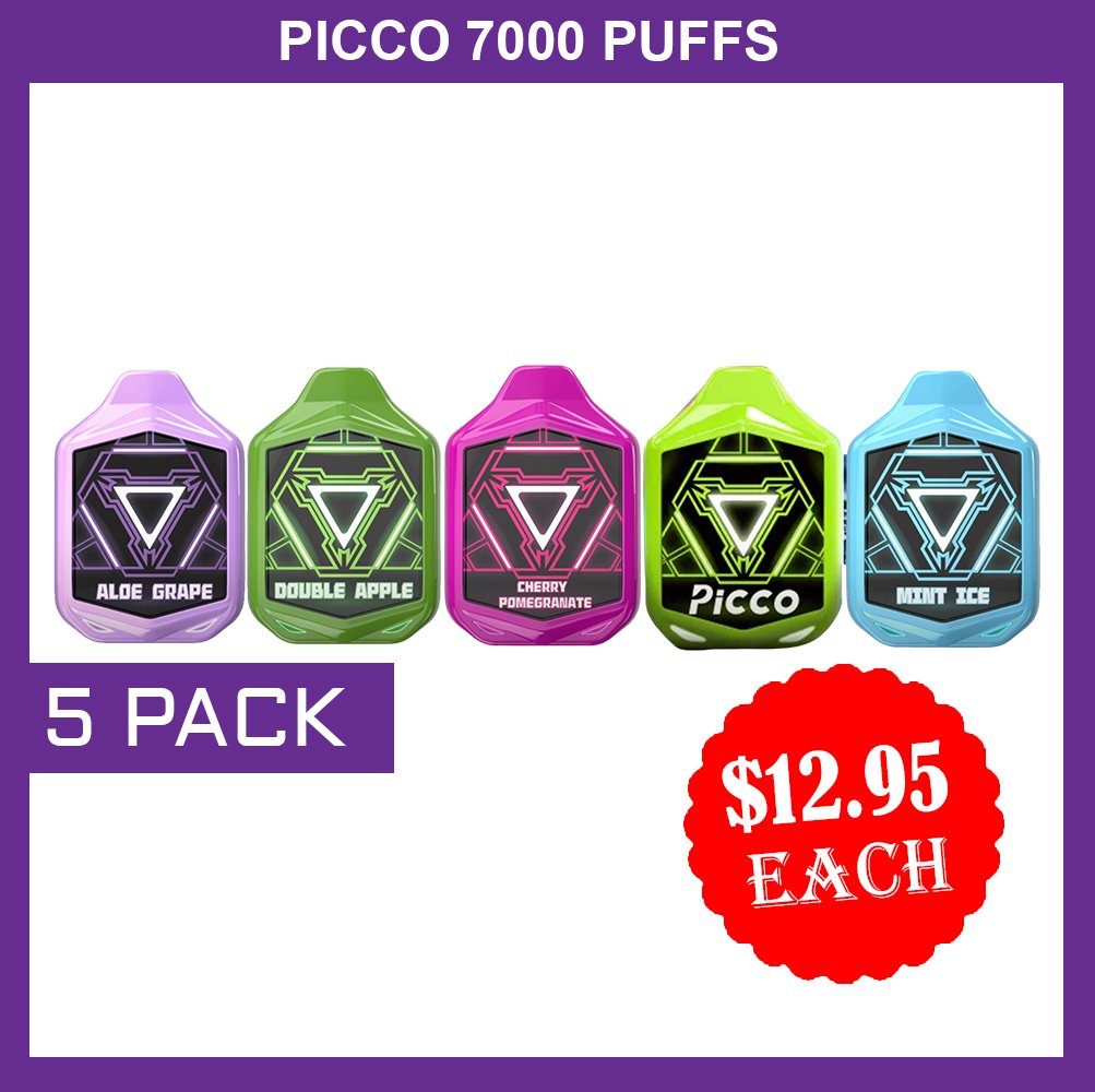 PICCO-7000-PUFFS-5-PACKjpg - Element Vapor Australia