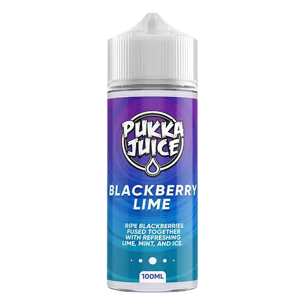 Pukka-Juice-E-liquid-100ml-Shortfill-Blackberry-Limewebp - Element Vapor Australia