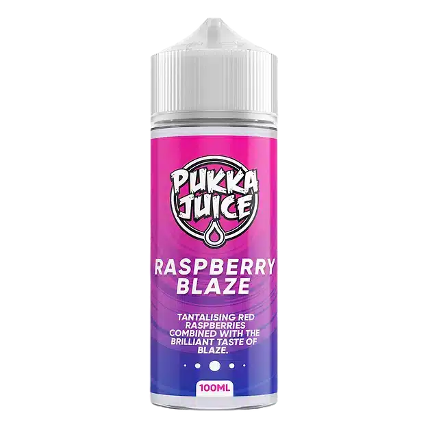 Pukka-Juice-E-liquid-100ml-Shortfill-Raspberry-Blazewebp - Element Vapor Australia