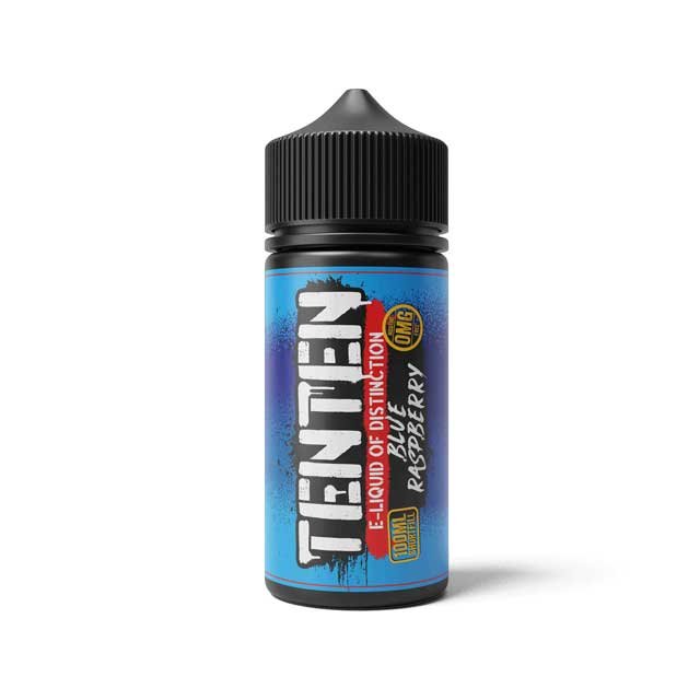 Ten-Ten-E-liquid-100ml-Shortfill-Blue-Raspberryjpg - Element Vapor Australia