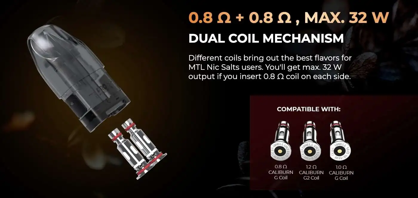 Uwell-Caliburn-Explorer-Replacement-Pod-Cartridge-Coilswebp - Element Vapor Australia