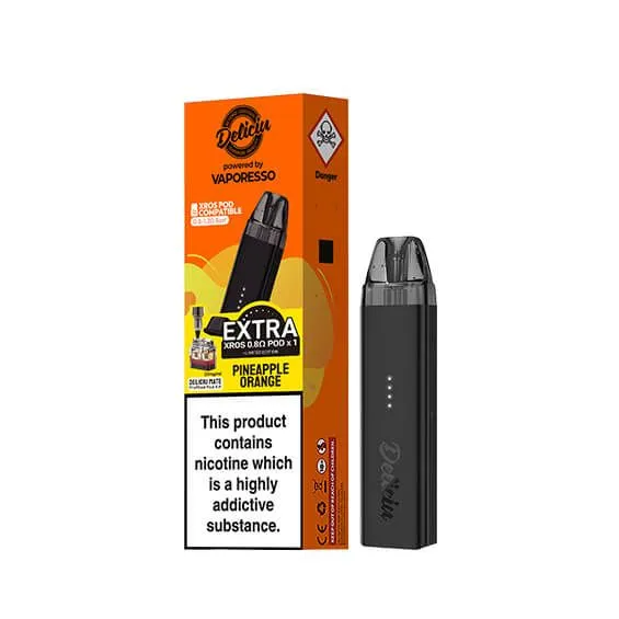 Vaporesso-Deliciu-Mate-Prefilled-Pod-Kit-Pineapple-Orangewebp - Element Vapor Australia