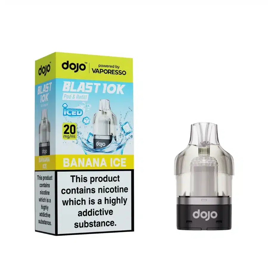 Vaporesso-Dojo-Blast-10K-Prefilled-Pods-Banana-Icewebp - Element Vapor Australia