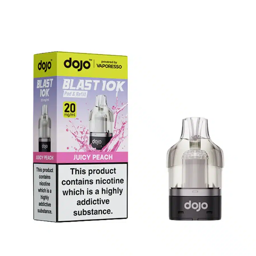 Vaporesso-Dojo-Blast-10K-Prefilled-Pods-Juicy-Peachwebp - Element Vapor Australia