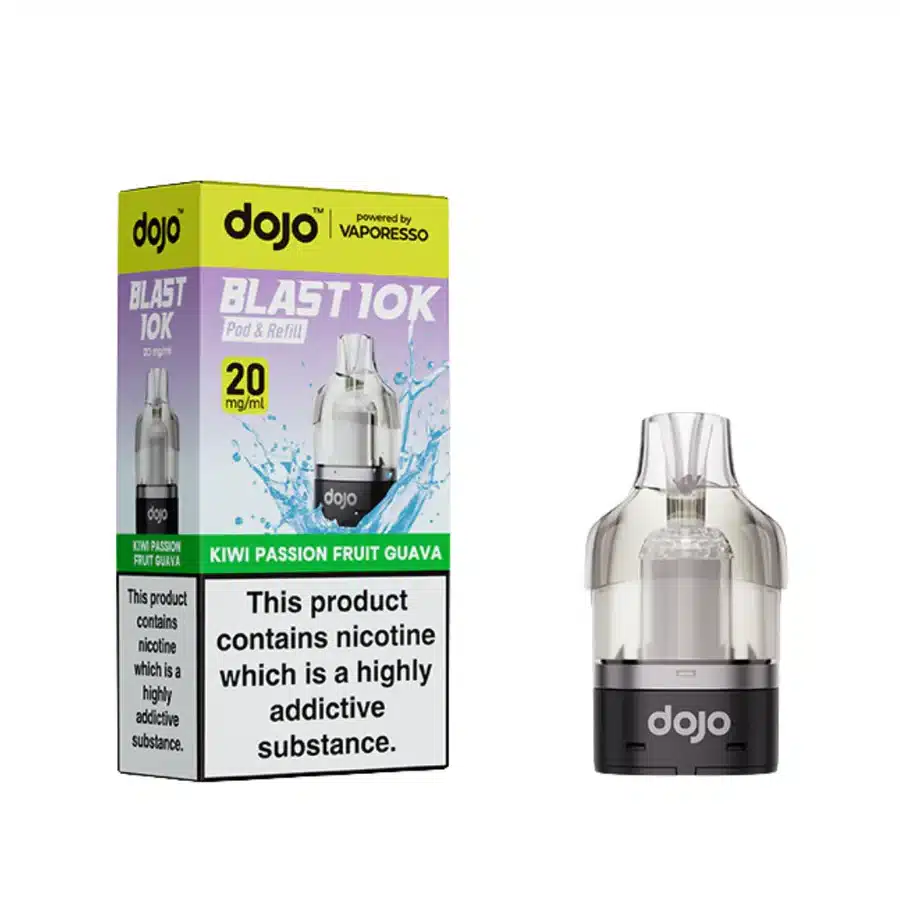 Vaporesso-Dojo-Blast-10K-Prefilled-Pods-Kiwi-Passionfruit-Guavawebp - Element Vapor Australia