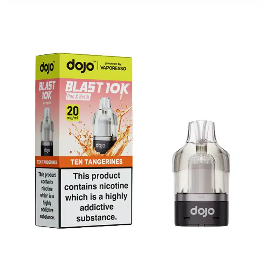 Vaporesso-Dojo-Blast-10K-Prefilled-Pods-Ten-Tangerineswebp - Element Vapor Australia