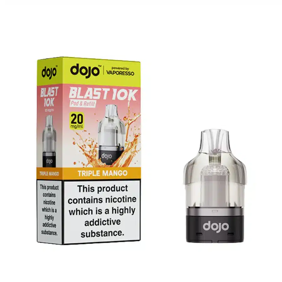 Vaporesso-Dojo-Blast-10K-Prefilled-Pods-Triple-Mangowebp - Element Vapor Australia