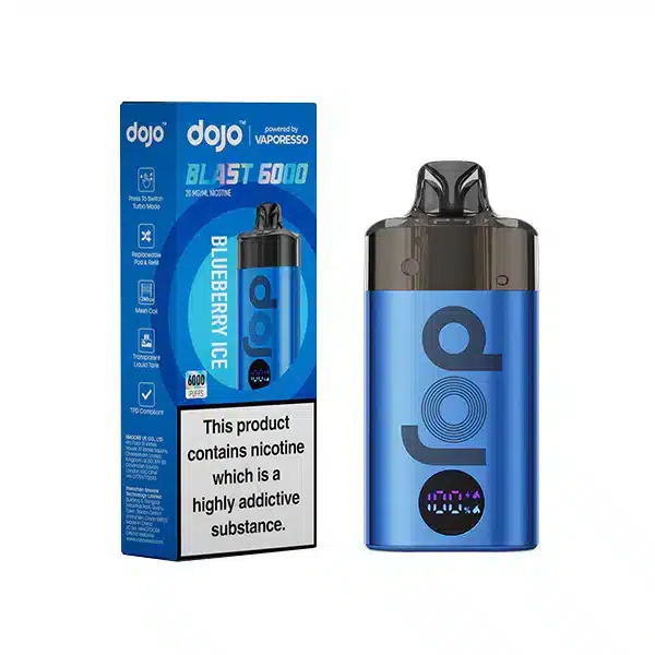 Vaporesso-Dojo-Blast-6000-Vape-Kit-Blueberry-Icewebp - Element Vapor Australia