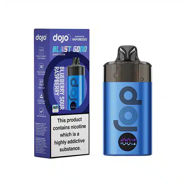 Vaporesso-Dojo-Blast-6000-Vape-Kit-Blueberry-Sour-Raspberrywebp - Element Vapor Australia