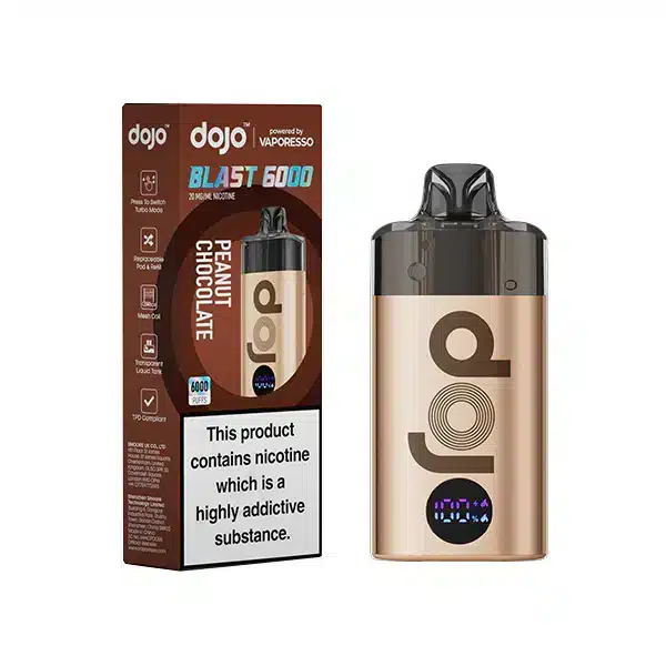 Vaporesso-Dojo-Blast-6000-Vape-Kit-Peanut-Chocolatewebp - Element Vapor Australia